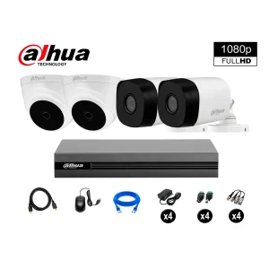 CÁMARAS SEGURIDAD DAHUA KIT 4 FULL HD 1080P + CABLE HDMI OFERTA