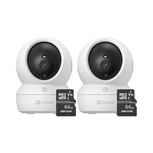 Kit de 2 cámaras seguridad full hd para interiores H6C-Pro-2MP + 64SD Ezviz