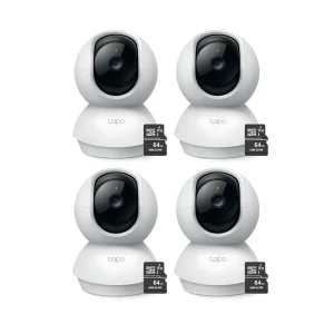Kit de 4 Cámaras De Seguridad Tapo C200 Full HD + Micro SD 64 gb - Tp-link
